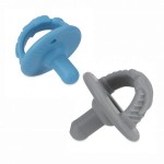 Succhietti in Silicone Nuby 0m+ 2pz Blu e Grigio