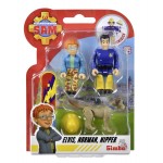 Simba Blister 02 Personaggi Elvis, Norman con cucciolo Nipper Linea Sam Il Pompiere