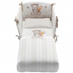 Completo Piumone Azzurra Design Dolcemiele Bianco Tortora