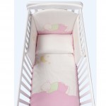 Mibb Completo Piumone Sfilabile Nuvoletta Rosa