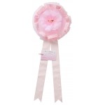 Fiocco Nascita Andy & Helen Tulle 24 cm Rosa