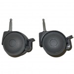 Set Ruote Posteriori con Freno per Seggiolone Chicco Polly Progres5 / Polly 2 Start / Polly Magic Relax