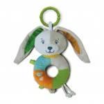 Sonaglio Clementoni Lovely Soft Bunny Rattle