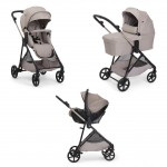 Trio Chicco Seety 2 con Seggiolino Kory Essential i-Size Sandshell Portata 22 Kg