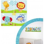 Set 4 Quadretti da Muro Fisher Price