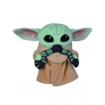 Star Wars Grogu The Mandalorian con Rana Peluche Morbido 17cm