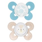 Succhietto Chicco Physio Comfort Silicone 2pz Celeste Beige 6-16m