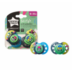Tommee Tippee 2 Succhietti Fun Style Silicone Ortodontico 18-36m Boy