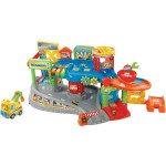 VTech Vroom Vroom Go - Il Mio Primo Garage Interattivo, Pista Macchinine con Garage Parlante