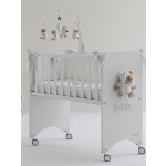 Lettino Co-Sleeping Nanan Puccio Azzurro con Materasso + Completo Piumone