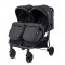 Passeggino Gemellare Lorelli Duo con Borsa Nero