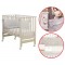 Lettino Culla Contact Azzurra Design Avana + Materasso + Completo Piumone