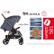 Passeggino Baciuzzi BX 22 Jeans Blu Portata 22 Kg con Parapioggia