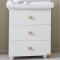 Cassettiera Fasciatoio Nanan Dadini con Pomelli Beige