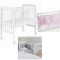 Lettino Culla Co-Sleeping Picci Lella + Materasso e Tessile Rosa