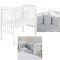 Lettino Culla Co-Sleeping Picci Lella + Materasso e Tessile Zig Zag Grigio