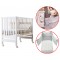 Lettino Culla Contact Azzurra Design Bianco Co-sleeping