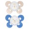 Succhietto Chicco Physio Comfort Silicone 2pz Beige Blu 6-16m