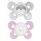 Succhietto Chicco Physio Comfort Silicone 2pz Beige Rosa 0-6m