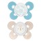 Succhietto Chicco Physio Comfort Silicone 2pz Celeste Beige 6-16m
