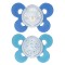 Succhietto Chicco Physio Comfort Night Silicone 2pz Blu Celeste 16-36m