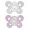 Succhietto Chicco Physio Comfort Night Silicone 2pz Beige Lilla 16-36m