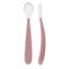 Chicco Cucchiaio Morbido in Silicone 6m+Bi-Pack Rosa