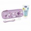 Set Primi Dentini Spazzolino + Dentifricio Chicco Lilla 6-36 m