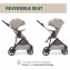 Trio Chicco Seety 2 con Seggiolino Kory Essential i-Size Sandshell Portata 22 Kg