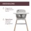 Seggiolone Chicco Zest Plus Wooden Grey