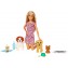 Bambola Barbie Dogsitter con 4 Cagnolini