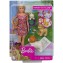 Bambola Barbie Dogsitter con 4 Cagnolini
