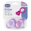 Succhietto Chicco Physio Compact Silicone 2 Pz Rosa 16-36m