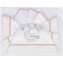 Set Lenzuola Andy & Helen per Maxi Culla Ricamato D81 3 pz Panna