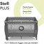 Lionelo Stefi Plus Box / Lettino da viaggio pieghevole 2 liveli 0-3 anni Grey White