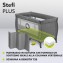 Lionelo Stefi Plus Box / Lettino da viaggio Pieghevole 2 liveli 0-3 anni Grey Multicolor