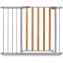 Cancelletto di Sicurezza Hauck Wood Lock 2 in Metallo Silver e Legno + Estensione da 96 a 101 cm