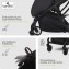 Lorelli Passeggino leggero Minori Grey Jasper con Coprigambe fino a 22 kg