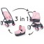 Passeggino e Carrozzina per Bambole Smoby Bébé Confort 3 in 1 Rosa