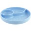 Piatto Chicco in Silicone con Ventosa Azzurro