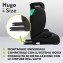 Lionelo Hugo I-size Seggiolino Auto ISOFIX 100-150 cm Black Carbon