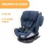 Seggiolino Auto Chicco Isofix Girevole 360 Unico Plus India Ink da 0 a 36 Kg