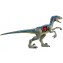 Dinosauro Mattel Jurassic World Battle Damage Velociraptor Blue