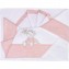 Set Lenzuola Andy & Helen per Lettino Ricamato D87 3 pz Rosa