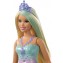 Bambola Barbie Dreamtopia Principessa Bionda con Abito Blu e Tiara