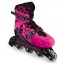 Pattini Mondo Girl in Line Taglia 33-36 Rosa Nero