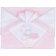 Set Lenzuola Andy & Helen per Culla Ricamato 3 pz Rosa