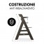 Seggiolone in Legno Hauck Alpha+ Select Charcoal