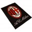 Tappeto Associazione Calcio Milan 80 x 120 cm Official Merchandise - Black /