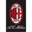 Tappeto Associazione Calcio Milan 80 x 120 cm Official Merchandise - Black /